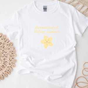 Camiseta de verano italiana, camiseta estética italiana para chicas, camiseta estética de verano, camiseta gráfica, regalo para ella, regalo de verano, camiseta de viaje