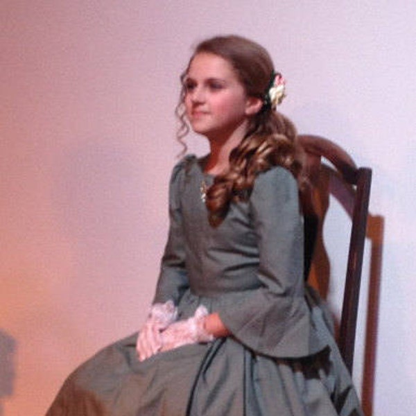 Zerelda-Custom Made 1800s Southern Belle Civil War Girls Dress Historical Reenacting Theatre Play-MADE TO ORDER