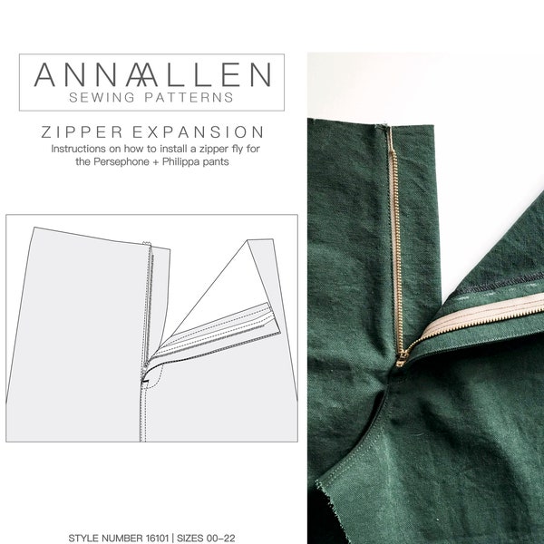 Zipper Expansion - PDF Sewing Instructions