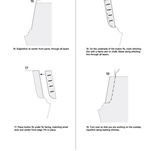Philippa Pants PDF Sewing Pattern Sizes 00-22 - Etsy