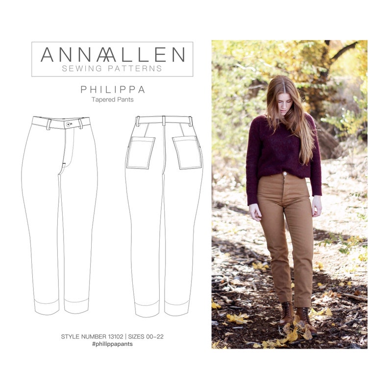 Philippa Pants - PDF Sewing Pattern Sizes 00-22