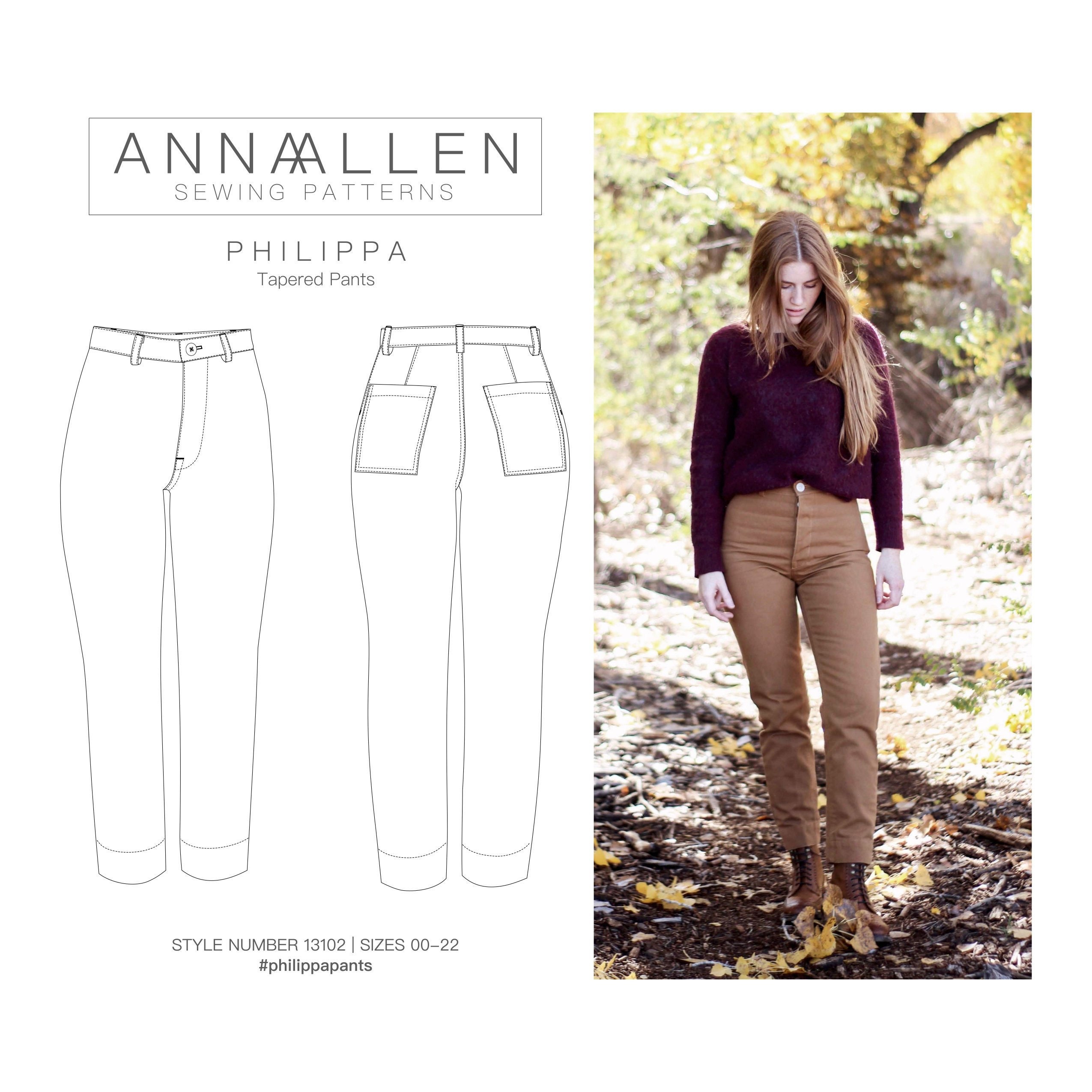 Philippa Pants PDF Sewing Pattern Sizes 00-22 -  Canada