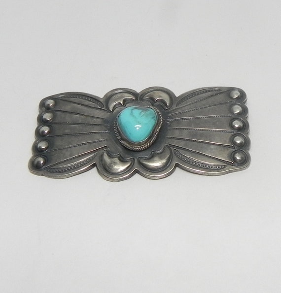 Quality Vintage Navajo Heart Sterling Native American Jewelry Silver Turquoise Buckle Old Quality Vintage Navajo Heart Sterling Native American Jewelry Silver Turquoise Buckle Old
