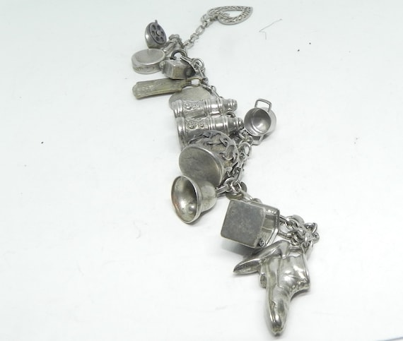Charm (pendentif) Argent Sterling Cygne Ouvrant Avec Danseuse - Vintage, 2,4 G, 1,5 Cm