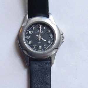 Vintage SKAGEN Denmark Steel Wristwatch with Leather Straps.