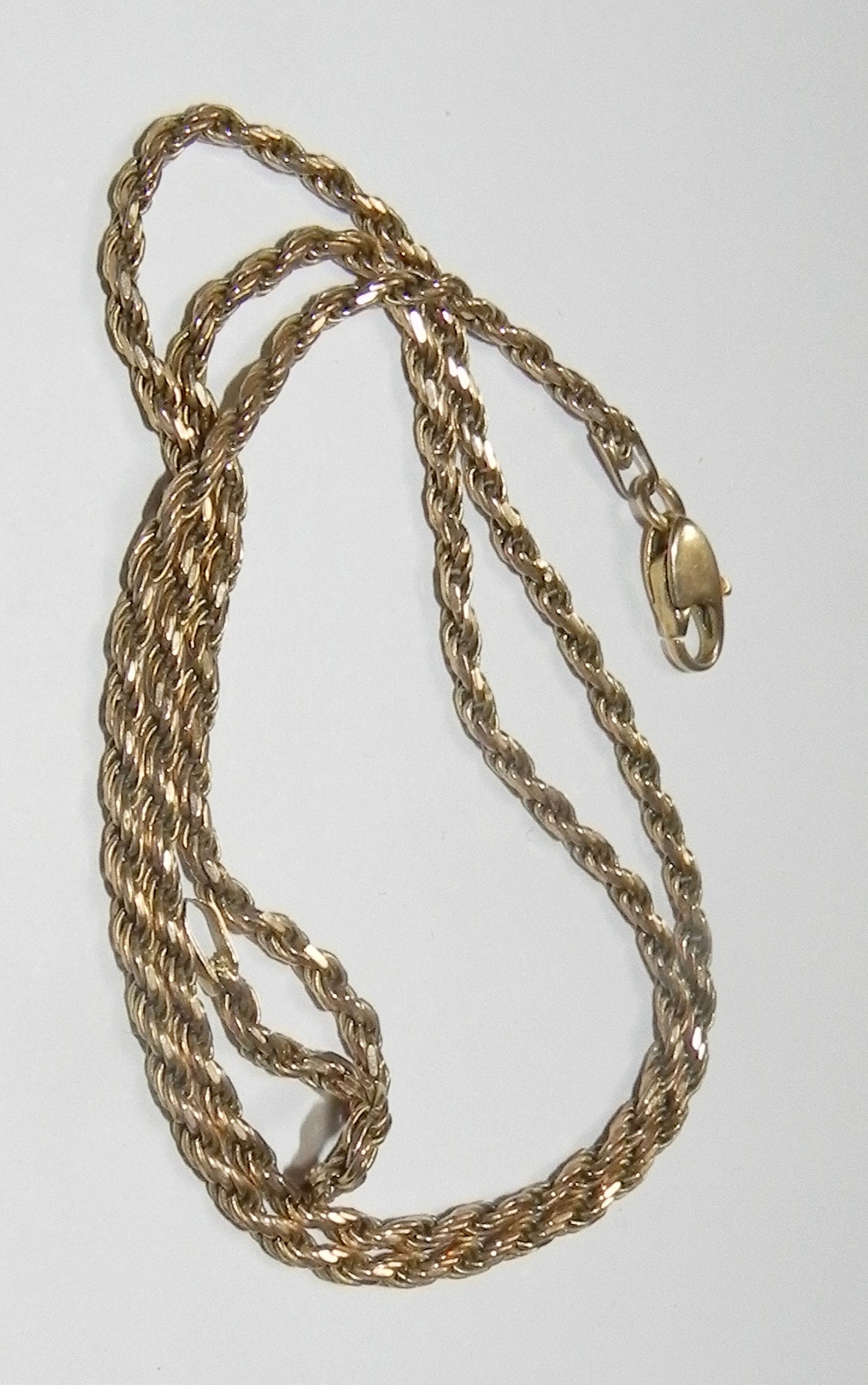 14K Rope Twist GOLD Chain Vintage 9.9 Grams Heavy Etsy
