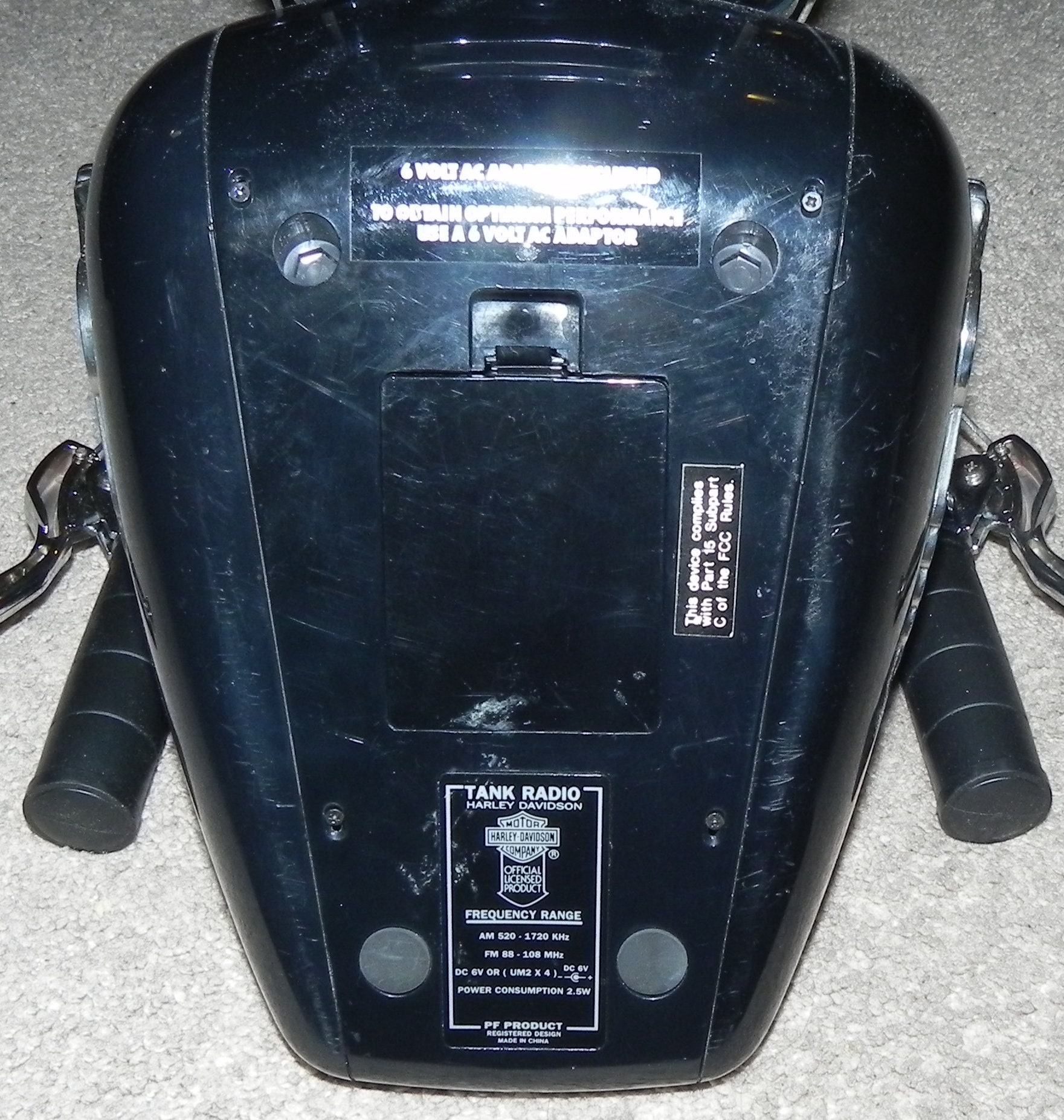 Vintage 1990s Rare Genuine HARLEY DAVIDSON Tank Am-fm Radio