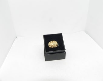 Modernist Vintage 14K Yellow Gold COCKTAIL Ring-Size 5, weight 8.3 Grams. Fabulous Ring.