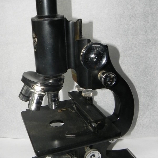 Vintage Professional Grade SPENCER Microscope from Buffalo NY, WWII