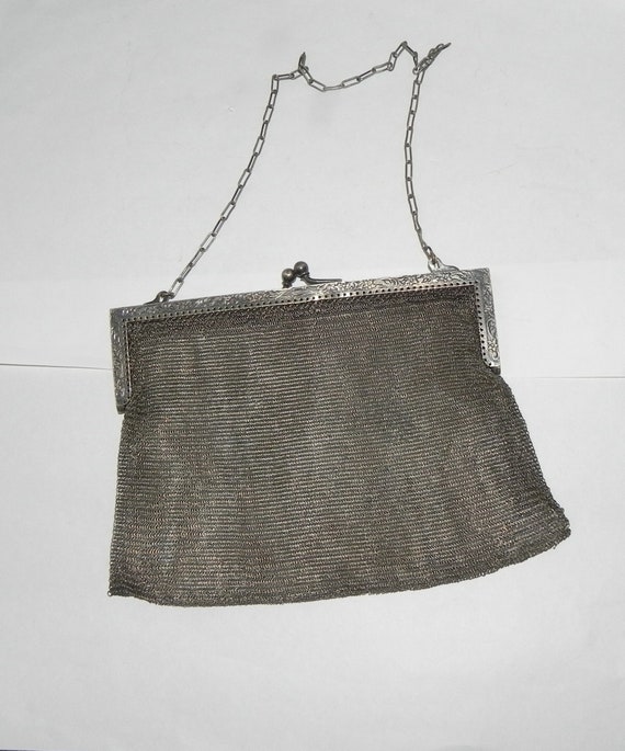 Antique Late 19th-early 20th C. German Silver MESH