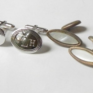 Elegant Assortment of Five Pair of Vintage Cuff Links 1920s-1970s image 2