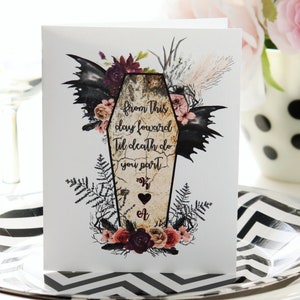 Hochzeitskarte, Halloween-Hochzeit, Day of the Dead Hochzeit, Mr und Mrs, Grußkarten,