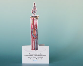 Just because card, Thank you for helping me grow, choose kindess,