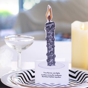 Gothic Kerze,Hochzeitskarte,Bis der Tod uns scheidet,Gothic Hochzeit,Mr und Mrs,