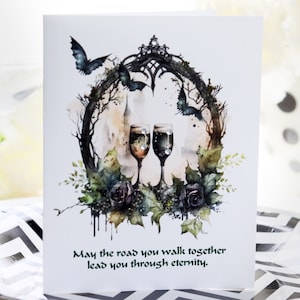 Hochzeitskarten, Halloween-Hochzeit, Personalisiert, Mr und Mrs, Grußkarten,