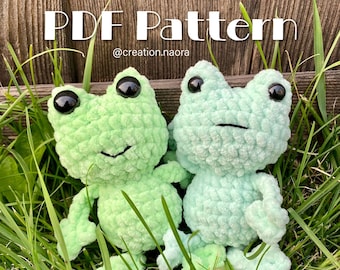 No Sew Crochet Frog Pattern, Crochet Frog, Frogs, Crochet Pattern, Keychain, Crochet Keychain Pattern, Quick Pattern, Amigurumi Pattern