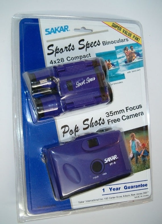 PURPLE VINTAGE Film Camera and Binocular set NEW in the | Etsy