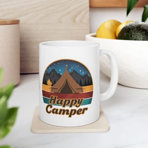 HAPPY CAMPER MUG- Tent