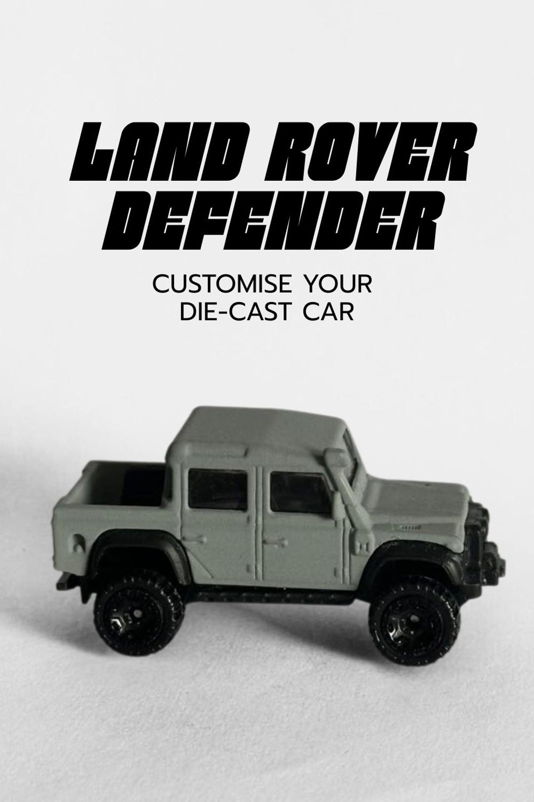 Defender Custom Gift Land Rover Defender - Customised Die Cast Car - DIY Custom Kit ...