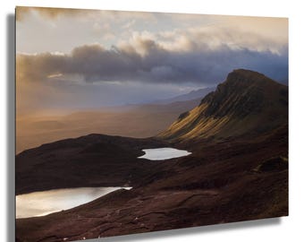 Quiraing Soluppgångstryck: Isle of Skye Skottland Landskapsfotografering