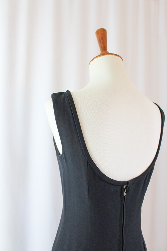 Vintage 60s Gay Gibson Black Mini Dress // Womens… - image 8