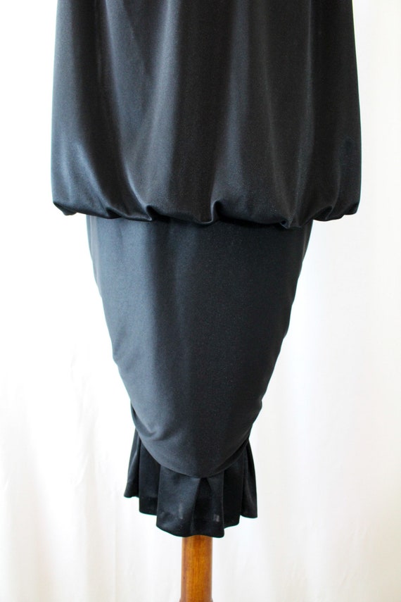 Vintage Formal Dress Black Glittery // Womens Siz… - image 9