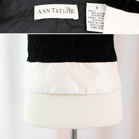 90s Ann Taylor Vest Velvet // Women's M Medium //… - image 10
