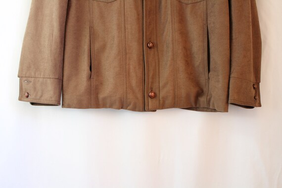 Vintage Western Brown Jacket // Mens L Large // F… - image 5