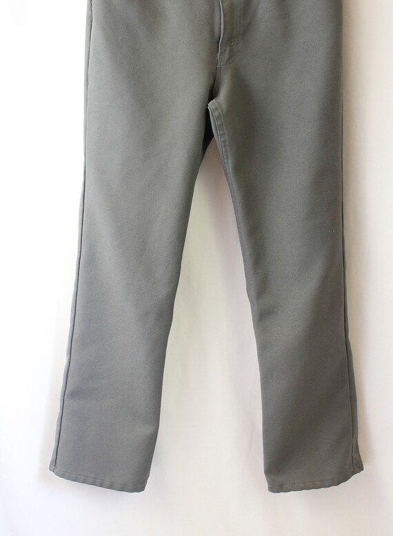 Vintage 70s Levis Gray Pants // 35" Waist // 31" … - image 5