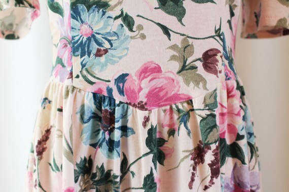 Vintage 80s Floral Print Dress // Women's S Small… - image 5