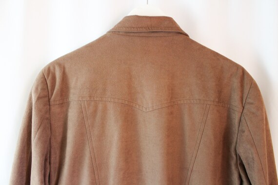 Vintage Western Brown Jacket // Mens L Large // F… - image 4