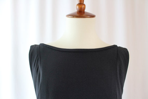 Vintage 60s Gay Gibson Black Mini Dress // Womens… - image 5