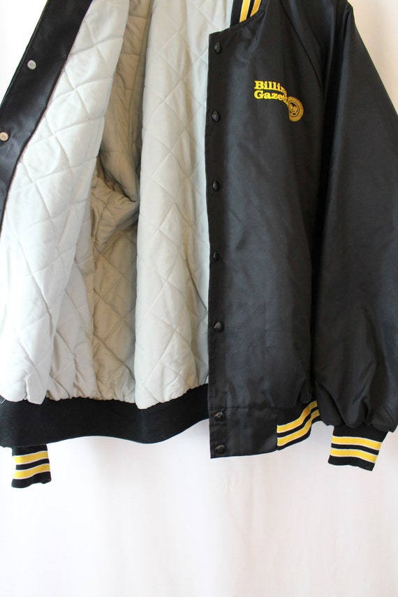 Vintage 80s Club Jacket Black // Mens XL Women's … - image 8