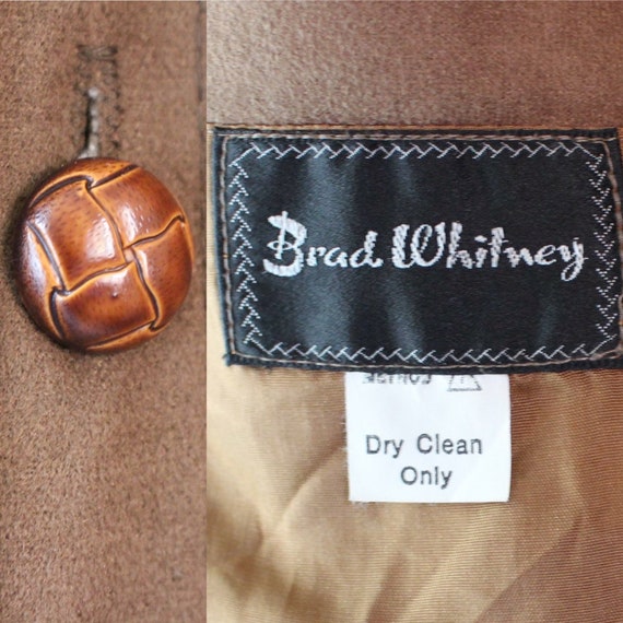 Vintage Western Brown Jacket // Mens L Large // F… - image 10