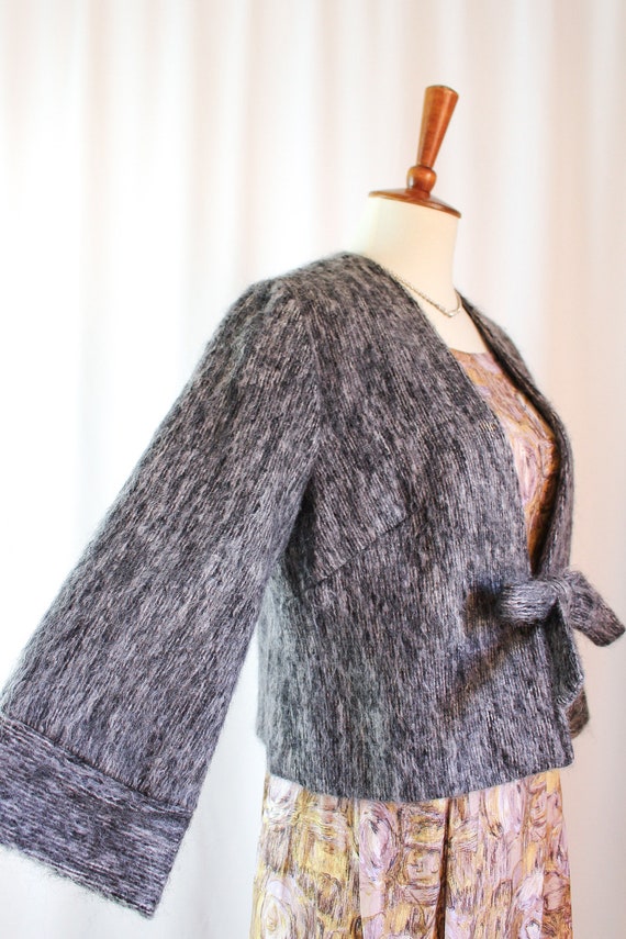 Vintage Mohair Wool Jacket 70s // Womens M Medium… - image 4