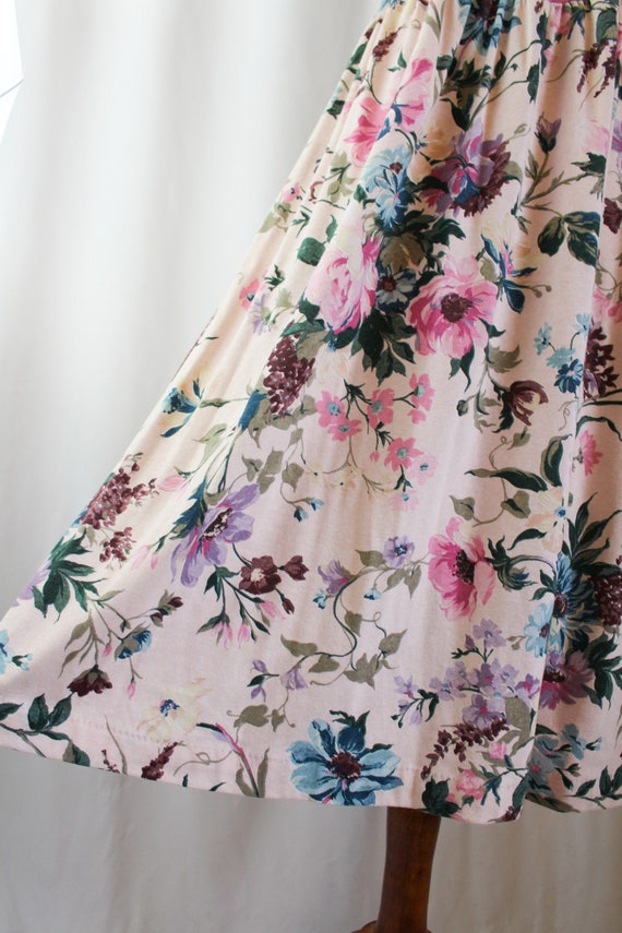 Vintage 80s Floral Print Dress // Women's S Small… - image 6
