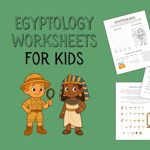 Egyptology Worksheets for Kids | Ancient Egypt | Printable STEM & Montessori Activities | Educational PDF for Classroom, Homeschool Fun