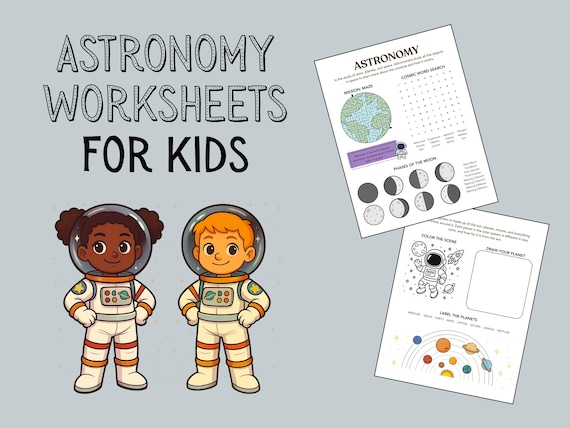 Astronomy Worksheets for Kids