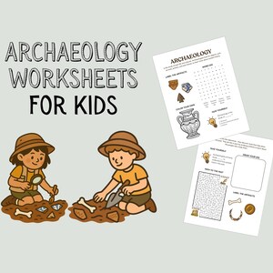 Archäologie Arbeitsblätter für Kinder: Ausgrabung & Schätze MINT Aktivitäten (PDF Download)