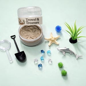 Sensorische pot oceanografie | Under the Sea-graafset voor kinderen | STEM- en montessoriactiviteit, fantasiespel