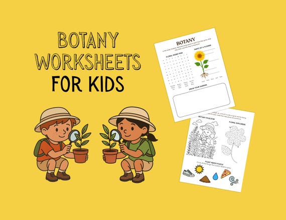 Botany Worksheets for Kids