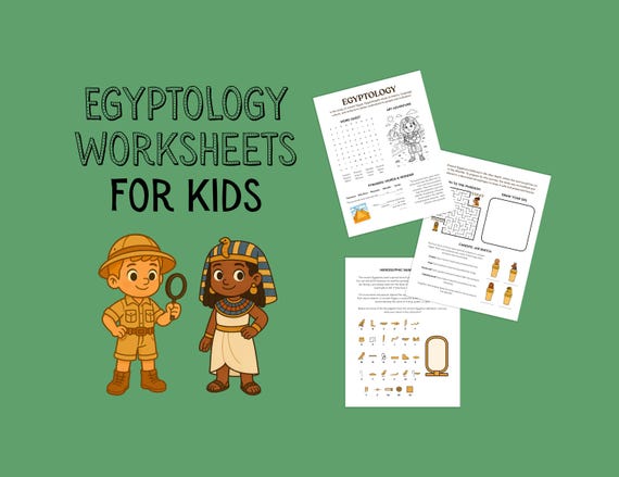Egyptology Worksheets for Kids