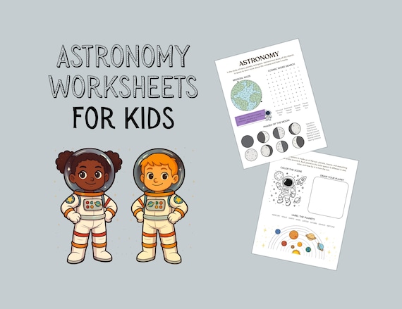 Astronomy Worksheets for Kids