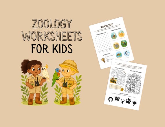 Zoology Worksheets for Kids