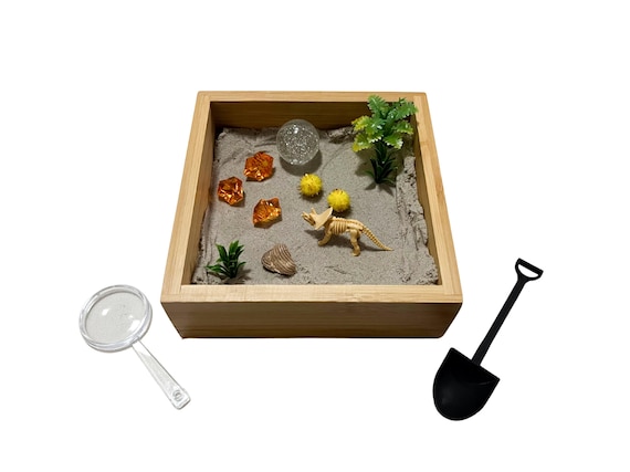 Paleontology Sensory Jar | Dinosaurs | Includes a Real Fossil!