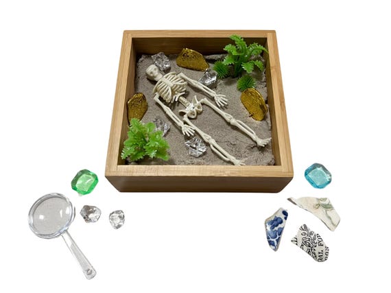 Archaeology Sensory Jar - Large | Treasure Hunt | Includes Real 19th c. Artifacts!