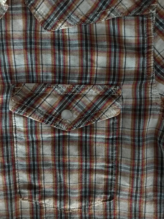 Levi's vintage mens 70's snap-button western-styl… - image 3