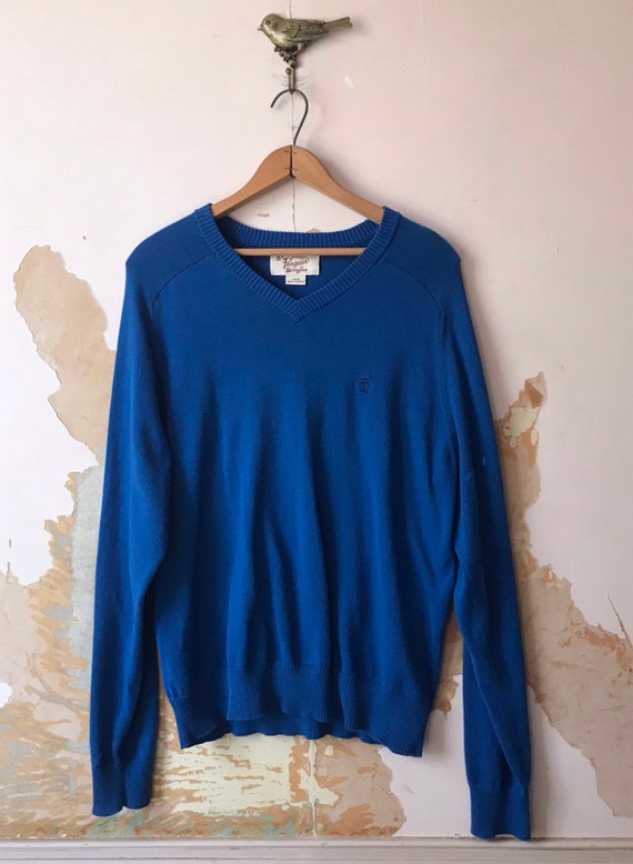 The original Penguin Mens sweater Extra Large blue crewneck pullover