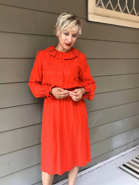 Gorgeous Vintage 80s 100 Silk Dress by Neiman Marcus Size M Etsy
