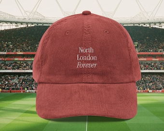 Arsenal 'North London Forever' Embroidered Corduroy Cap Dad Hat